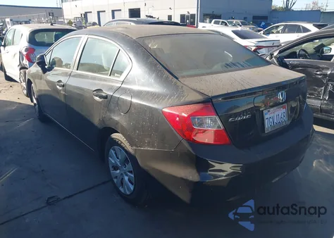 2012 Honda Civic Lx z USA, uszkodzony, nr VIN 19XFB2F57CE369761